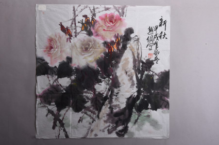 现代赵倜新秋图斗方