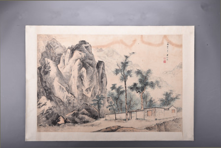 现代关松房山区风光图镜片